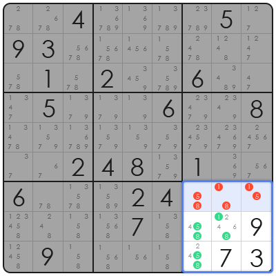 killer sudoku number combinations